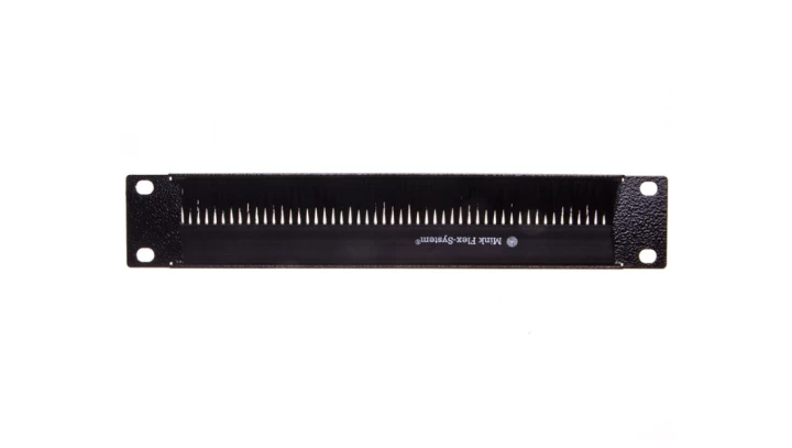 Panel z przepustem szczotkowym 10 cali 1U 44x255x3mm czarny 10-0008C