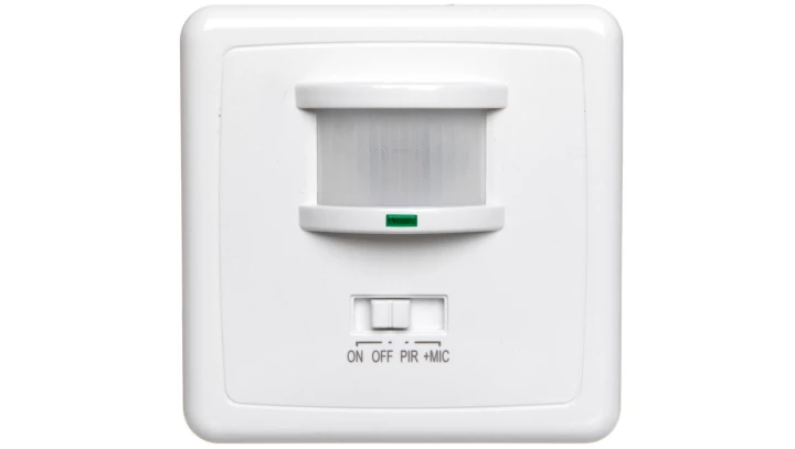 Czujnik ruchu i dźwięku 40/500W 140 stopni biały OR-CR-206