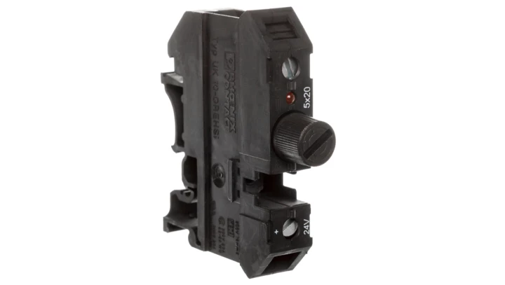 Złączka bezpiecznikowa 0,5-16mm2 czarna 10A 5x20mm UK 10 DRE HESILED 24 (5x20) 3005138