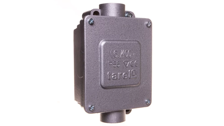 Puszka odgałęźna metalowa 5-torowa 6mm2 2 wejścia IP55 022