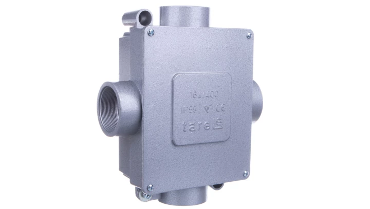 Puszka odgałęźna metalowa 5-torowa 16mm2 4 wejscia IP55 068-VI