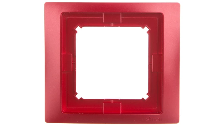 Simon Basic Neos Ramka pojedyncza IP44 rubinowy BMRC1B/033