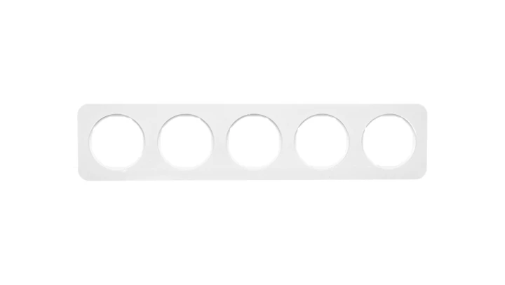 Berker R.1 Ramka pięciokrotna IP20 biała 10152189