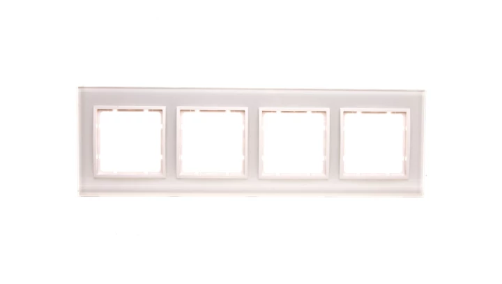 Berker B.7 Glas Ramka szklana poczwórna śnieżnobiała 10146909