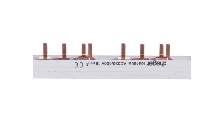 Szyna łączeniowa 4P 80A 16mm2 kołkowa (57mod.) KB480B