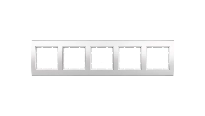 Berker B.3 Ramka pięciokrotna aluminiowa śnieżnobiała 10153904