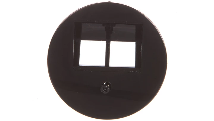 Berker R.1/R.3 Element centralny do gniazda przyłączeniowego UAE podwójnego czarny 14092045