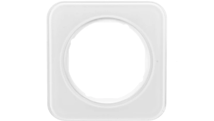 Berker R.1 Ramka pojedyncza szklana biała 10112109