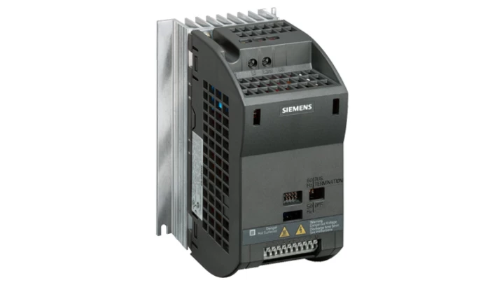 Falownik 0,6kW Uwe=1x200-240V, Uwy=3x240V/3,2A 3we cyfrowe 1we analogowe/cyfrowe NPN Sinamics G110 6SL3211-0AB15-5BB1