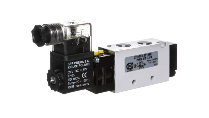 Zawór ZMG 5/2 G1/4 1MPa 22.0703.5214BL