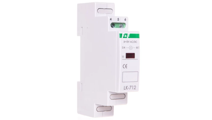 Lampka modułowa 1-fazowa czerwona 5-10V AC/DC LK-712R-5-10V