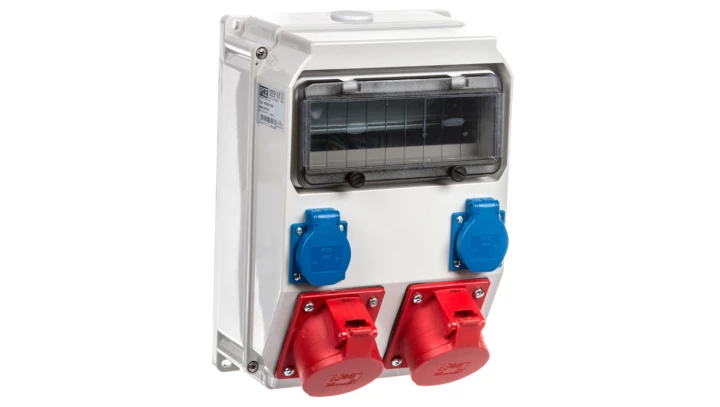 Rozdzielnica budowlana ADAMÓW 2X5P 32A 2xGS IP44 9036212W