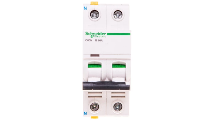 Wyłącznik nadprądowy 1P+N B 16A 6kA AC iC60N-B16-1N A9F03616