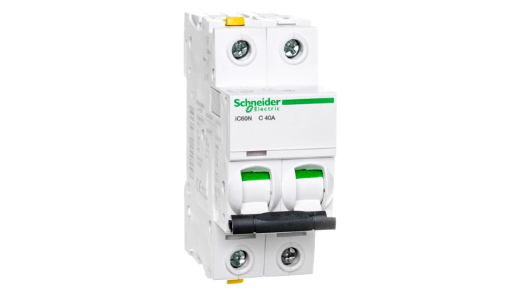 Wyłącznik nadprądowy 2P C 40A 6kA AC iC60N-C40-2 A9F04240
