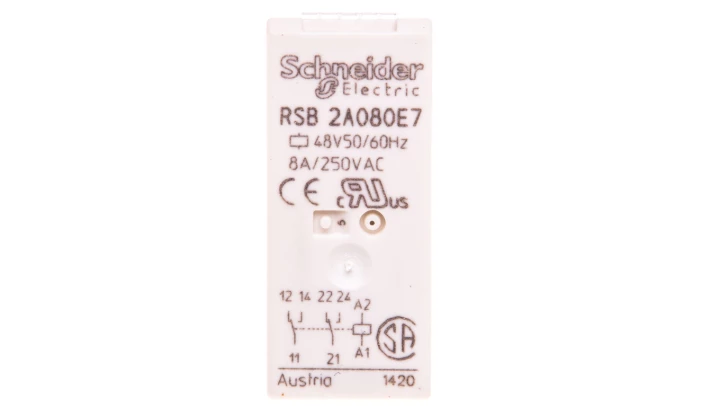 Przekaźnik miniaturowy 2P 8A 48V AC AgNi RSB2A080E7