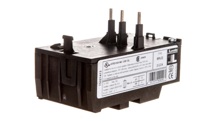 Przekaźnik termiczny do styczników 11BG06..., BG09..., BG12..., zakres nastaw: 2-3,3A 11RF933