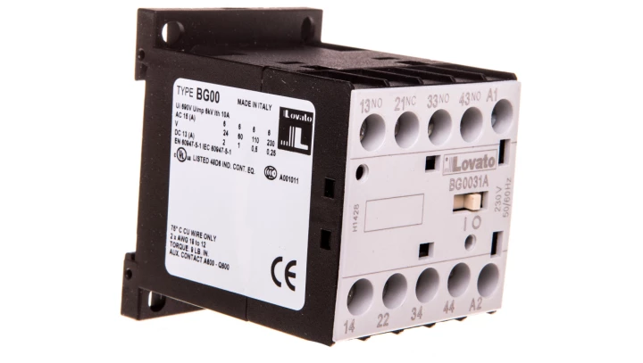 Stycznik pomocniczy 10A AC1, zestyki 3Z 1R, cewka 230VAC 50/60Hz 11BG0031A230