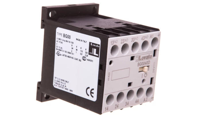 Stycznik pomocniczy 10A AC1, zestyki 4Z 0R, cewka 24VDC 11BG0040D024