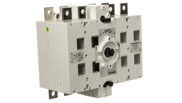 Przełącznik izolacyjny I-0-II 4P 400A GE0400ET4