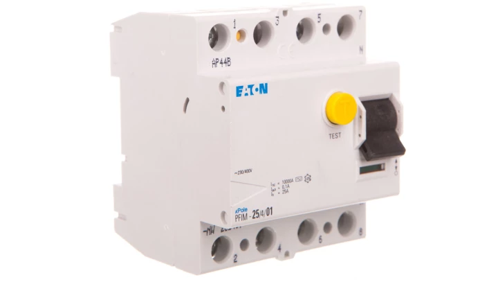 Wyłącznik różnicowoprądowy 4P 25A 0,1A AC PFIM-25/4/01-MW 235407