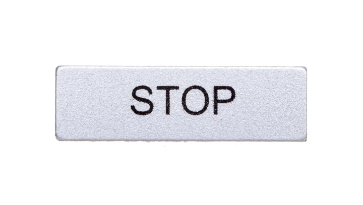 Tabliczka informacyjna 8 mm STOP, T0-BET08-STOP