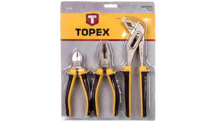Szczypce uniwersalne 180mm, boczne 160mm, do rur 250mm (zestaw 3 szt.) 32D136