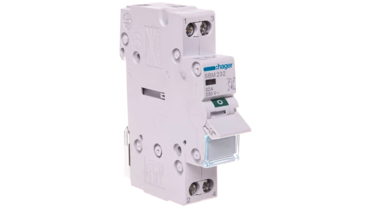 Rozłącznik modułowy z lampką sygnalizacyjną 32A 2P SBM232
