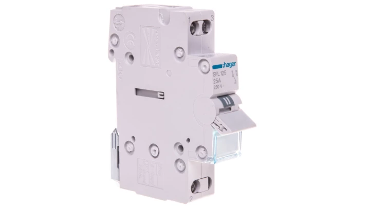 Przełącznik modułowy I-II zasilanie dół 1P 25A SFL125