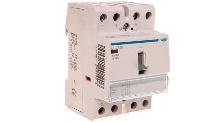 Stycznik taryfowy ze sterowaniem ręcznym 40A 3Z 0R 230V AC ETC340