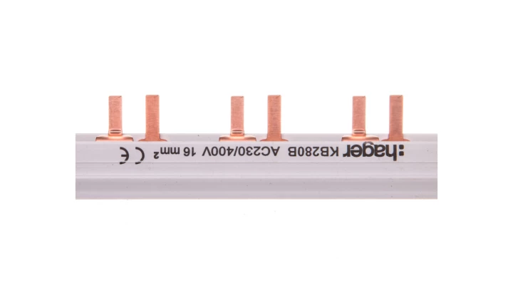 Szyna łączeniowa 2P 80A 16mm2 sztyftowa (56mod.) KB280B