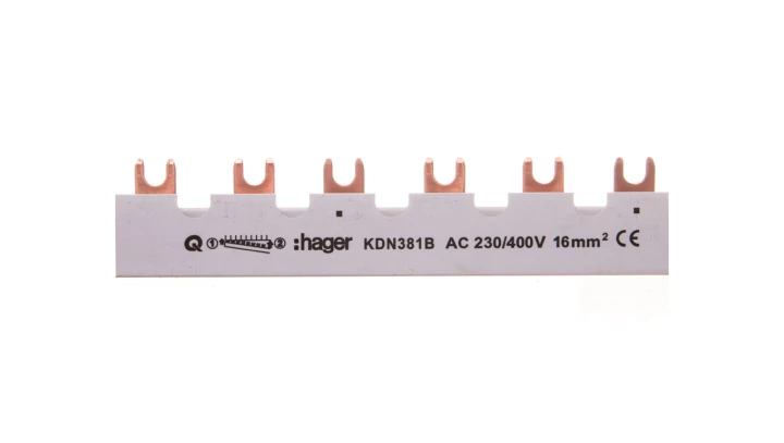 Szyna łączeniowa 3P 80A 16mm2 widełkowa (12mod.) KDN381B