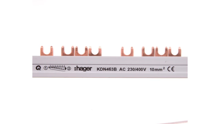 Szyna łączeniowa 4P 63A 10mm2 widełkowa (56mod.) KDN463B