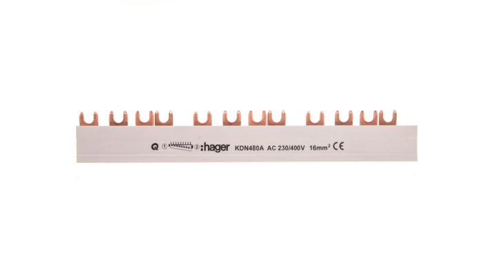 Szyna łączeniowa 4P 80A 16mm2 widełkowa (12mod.) KDN480A