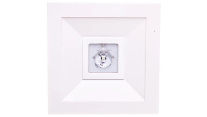 Oprawa awaryjna LED 1W 3h LOVATO N ECO LED 1W (opt. otwarta) jednozadaniowa biała LVNO/1W/E/3/SE/X/WH