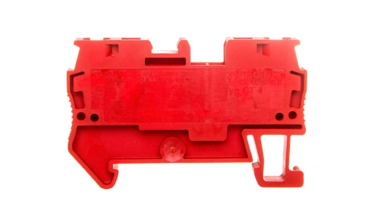 Listwa zaciskowa przepustowa 2-przewodowa 0,08-6mm2 czerwona ST 4 RD 3037151 /50szt./