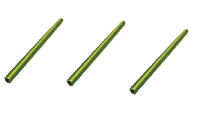 Rura termokurczliwa cienkościenna zielono-żółta RTC_2,4-1,2-ZZT /100szt./