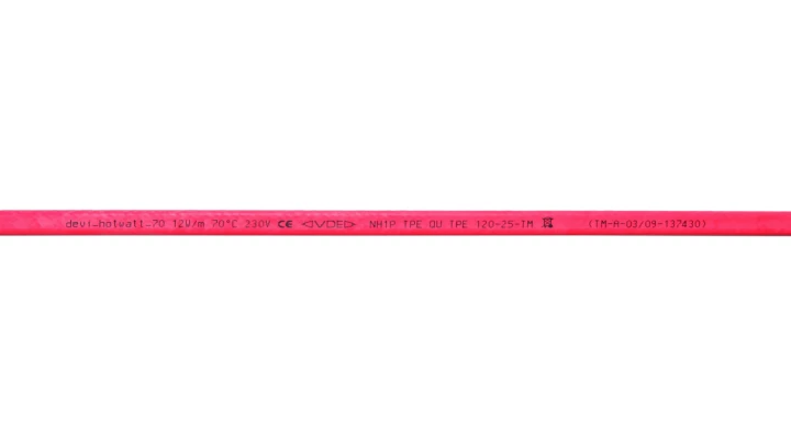 Kabel grzejny zmiennooporowy jednostronnie zasilany DEVIhotwatt 70 12W/m 230V przy 70 stopniach C 300m 140F8507