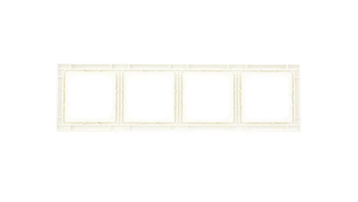 AS Ramka poczwórna do łączników IP44 ecru RH-4G/27
