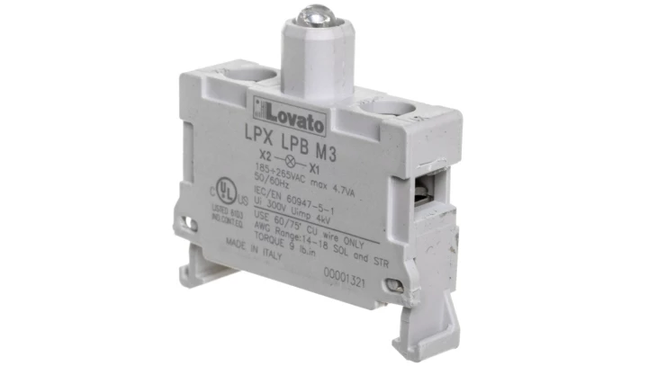 Oprawka z LED zielona 185-265V AC światło ciągłe LPXLPBM3