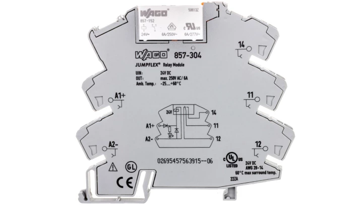 Przekaźnik separacyjny JUMPFLEX 24V DC 10mA 1P 857-304