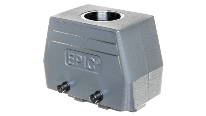 Zestaw kompletny 10P+PE stykowy męski /obudowa wtyczki + wkład/ EPIC KIT H-BE 10 SS TG M25 75009640