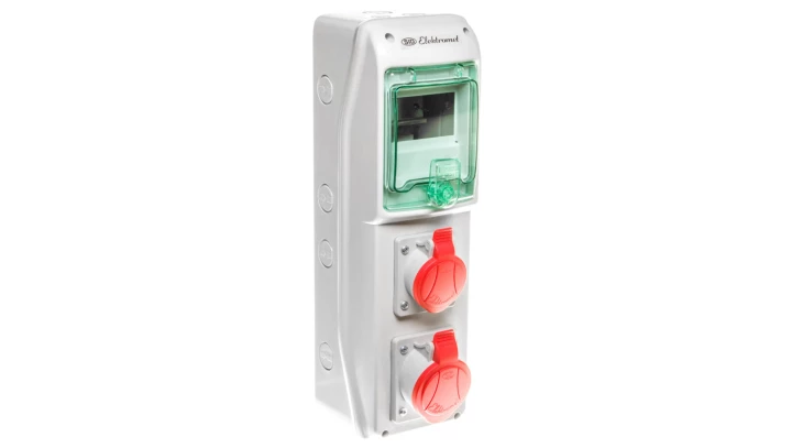 Rozdzielnica budowlana 5 modułów, 1x16A 400V, 1x32A 400V RSS-01 IP44 942010