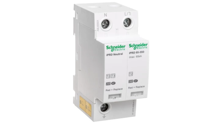 Ogranicznik przepięć C Typ 2 1P+N 65kA 1,4kV 350V iPRD-65r-65kA-350V-1PN A9L65501