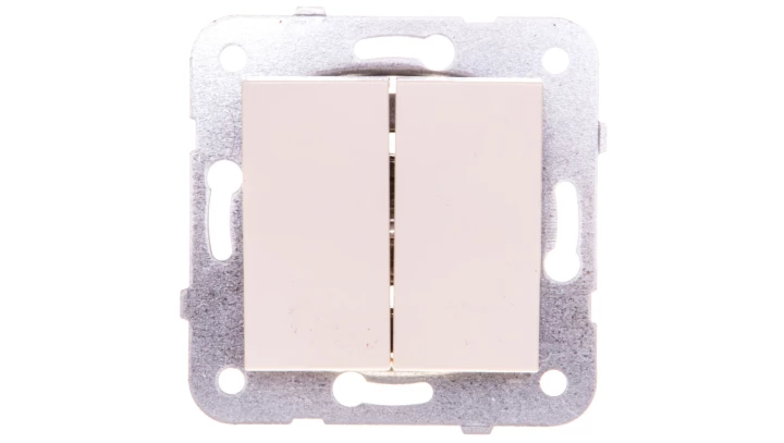 Karre Łącznik Świecznikowy 2-Grupowy, Kolor Krem / 90963702