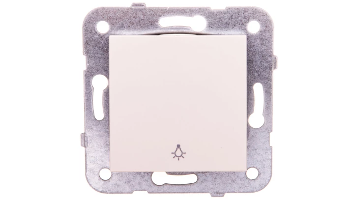 Karre Przycisk Z Symbolem Światło, Kolor Krem / 90963703