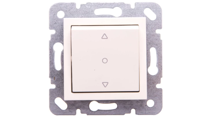 Karre Łącznik Żaluzjowy 1-Przyciskowy, Kolor Krem / 90967272