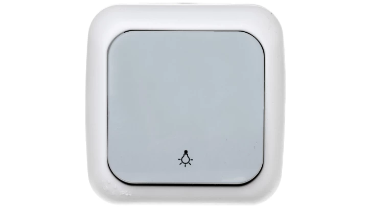 Palmiye Łącznik Zwierny Z Symbolem Światło, Kolor Szary / 90555503