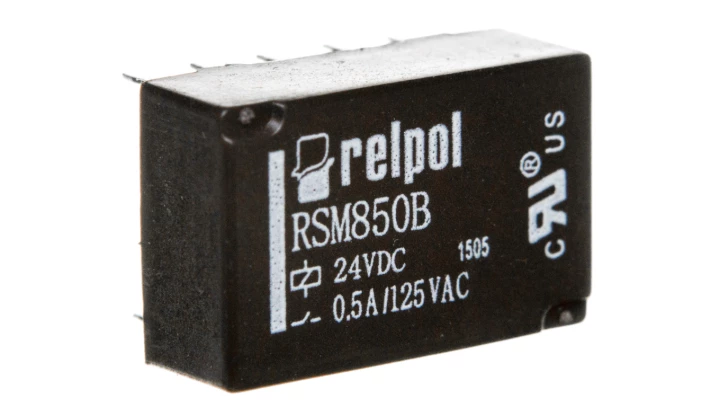 Przekaźnik subminiaturowy-sygnałowy 2P 0,5A 24V DC PCB RSM850B-6112-85-1024 2611715