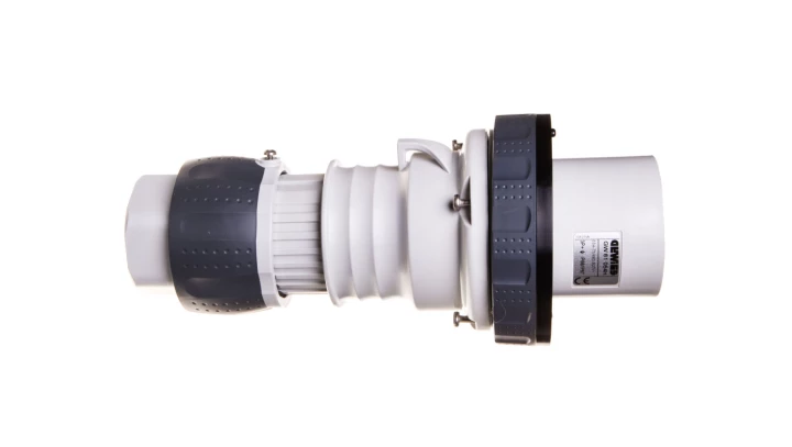 Wtyczka przenośna 63A 4P 500V czarna IP67 GW61054H
