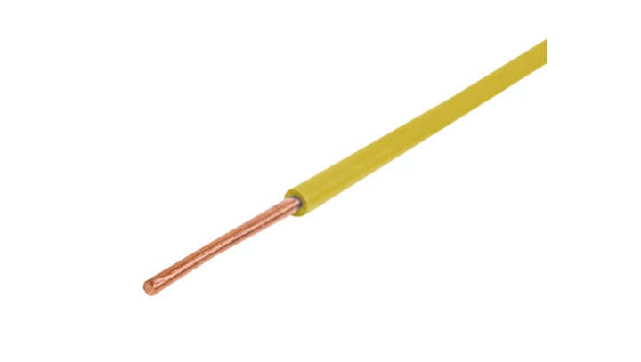 Przewód instalacyjny H07V-U (DY) 1 żółty /100m/